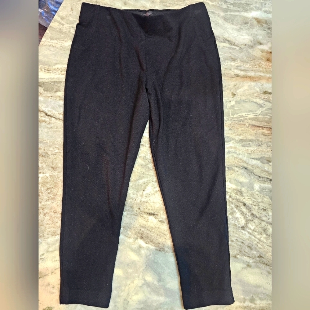 Vince Camuto Black Cropped Stretch Pants Women’s Medium Slim Ankle
